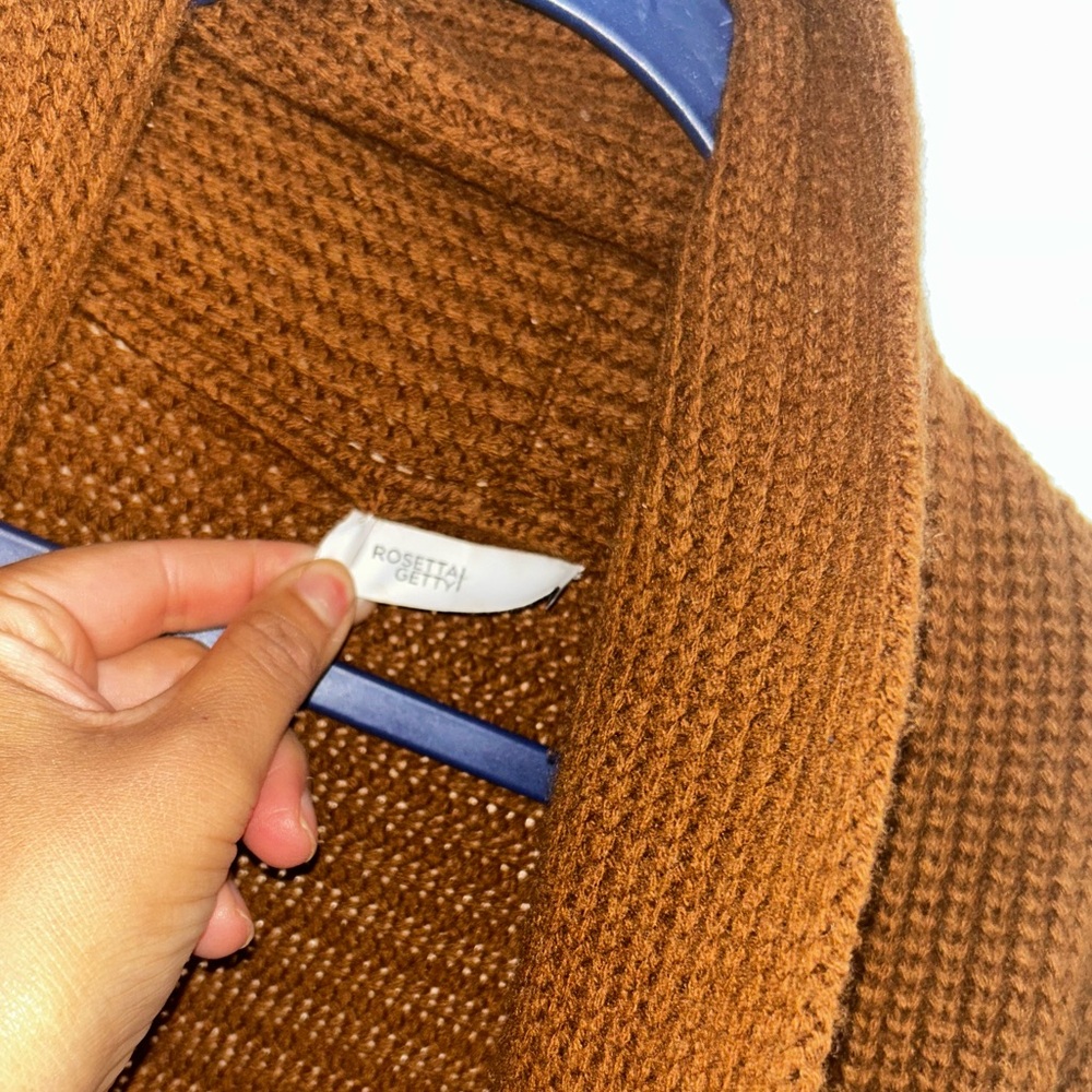 Rosetta Getty Warm Brown Knit Sweater - Picture 5 of 8